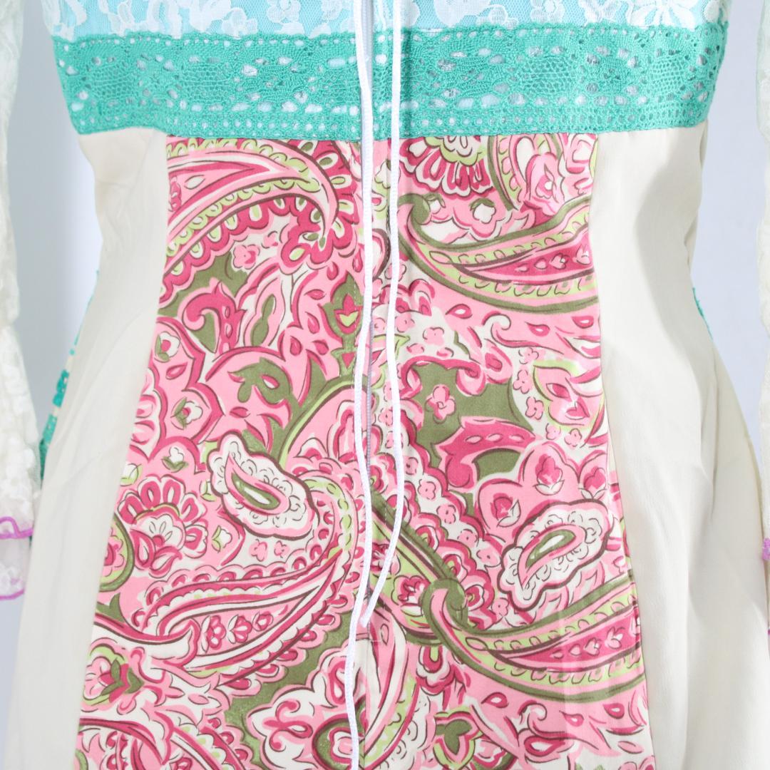 【美品 高級フラメンコ衣装】アイボリー×豪華ボランテ SONIA JOHNES