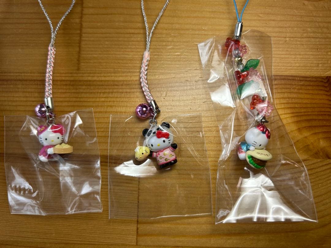 【レア】 ご当地キティ 根付け ストラップ 神戸中華街 4種セット