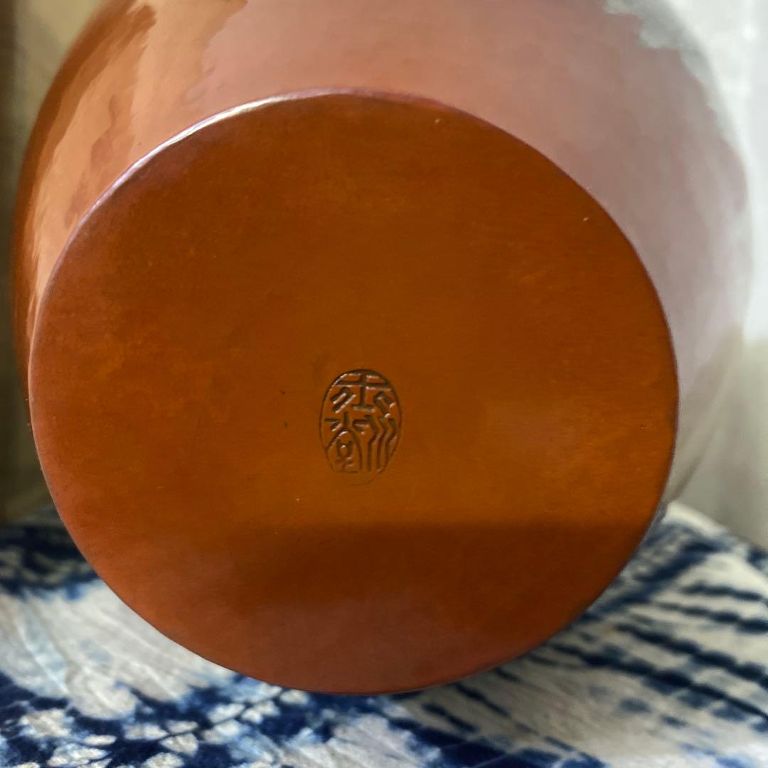 玉川堂　雪巌銅花瓶