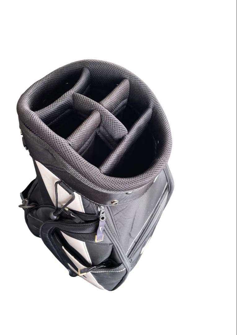 【中古品・希少モデル】NIKE プレミアム キャディバッグ 黒×グレー 軽量◎