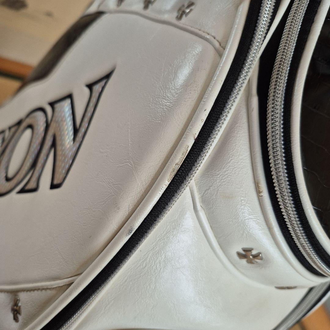 Srixon キャディバッグ 3点式　ホワイト/ブラック　フード付き