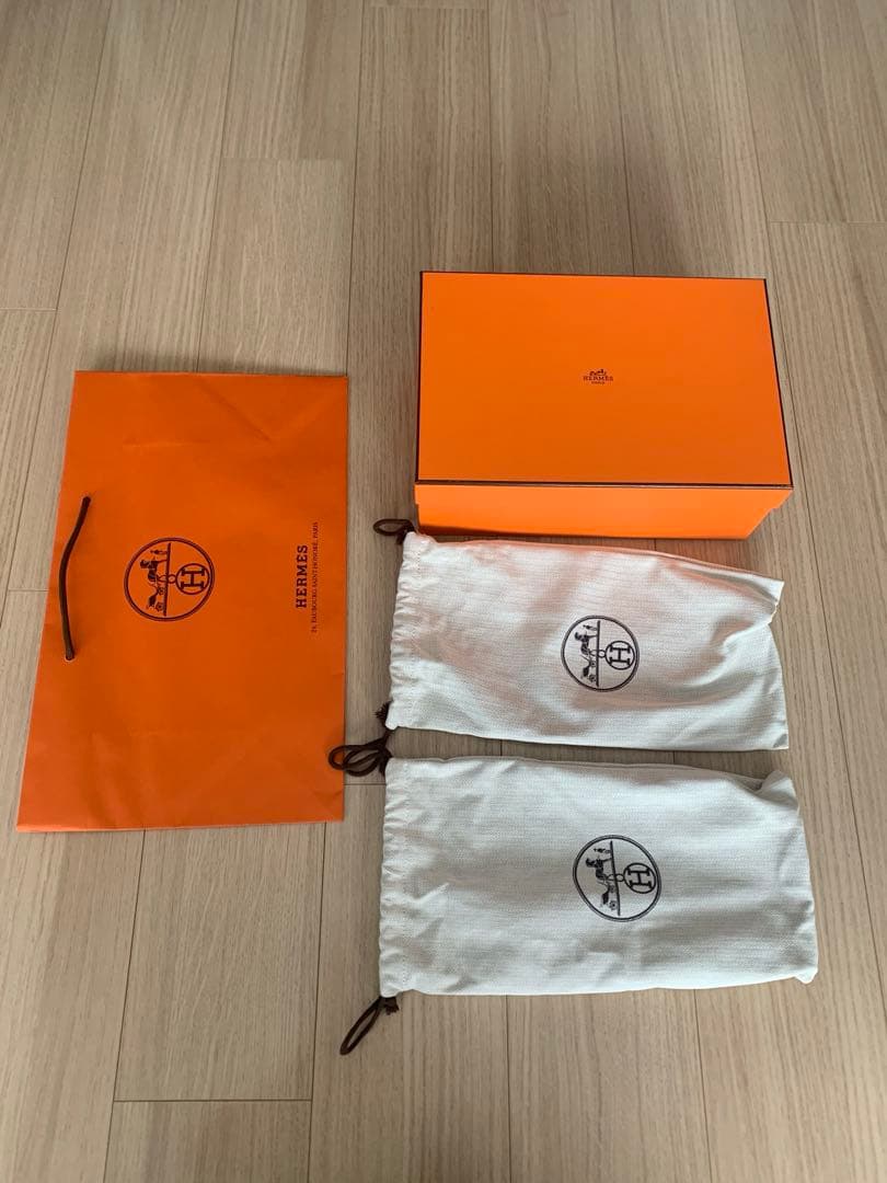 エルメス　ショップ袋　BOX シューズバッグ