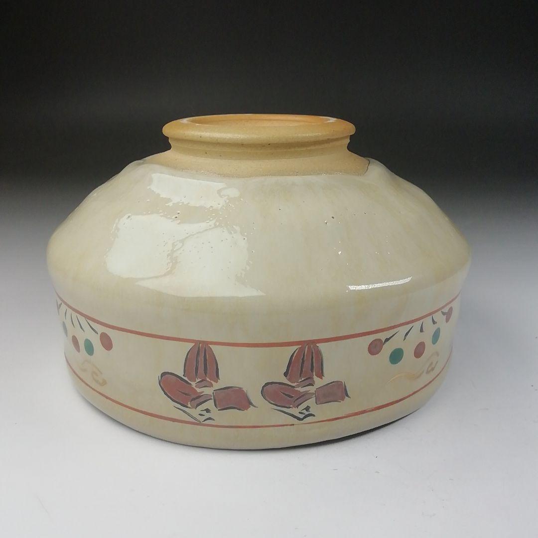 Ｔ４９６　茶碗　『奈良絵』『赤膚山　大塩玉泉 造』　共箱　抹茶碗　茶道具
