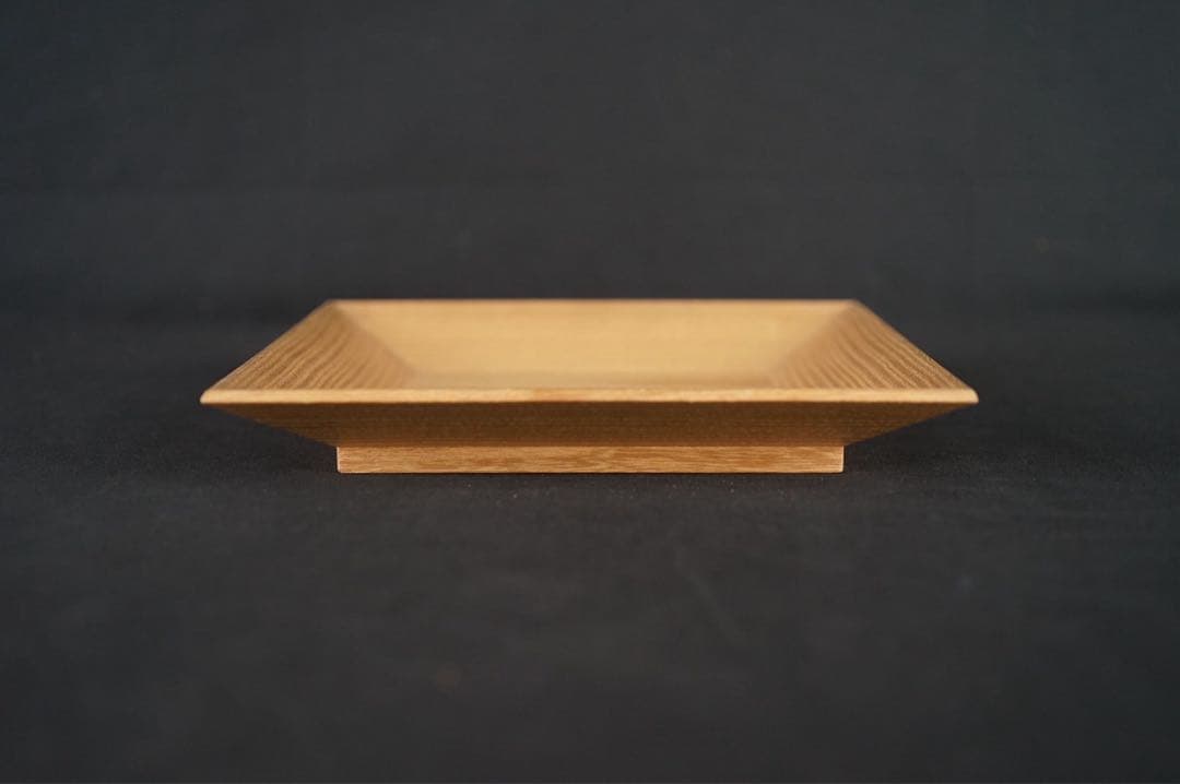 桐 四方盆 土橋宗三 蕩々斎 書付 共箱 江戸後期 時代物 古美術 茶道具