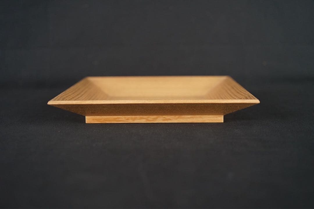 桐 四方盆 土橋宗三 蕩々斎 書付 共箱 江戸後期 時代物 古美術 茶道具