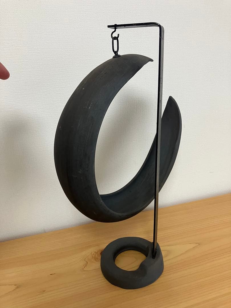 和モダン金属製抽象置物 三日月