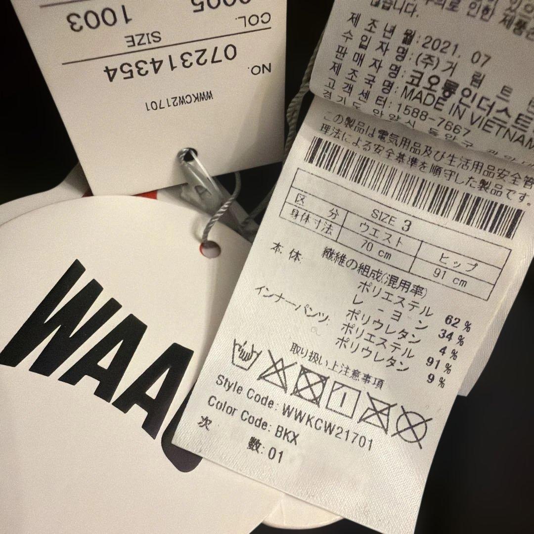 WAAC ワック プリーツ スカート パンツ Lサイズ ブラック ゴルフ 新品