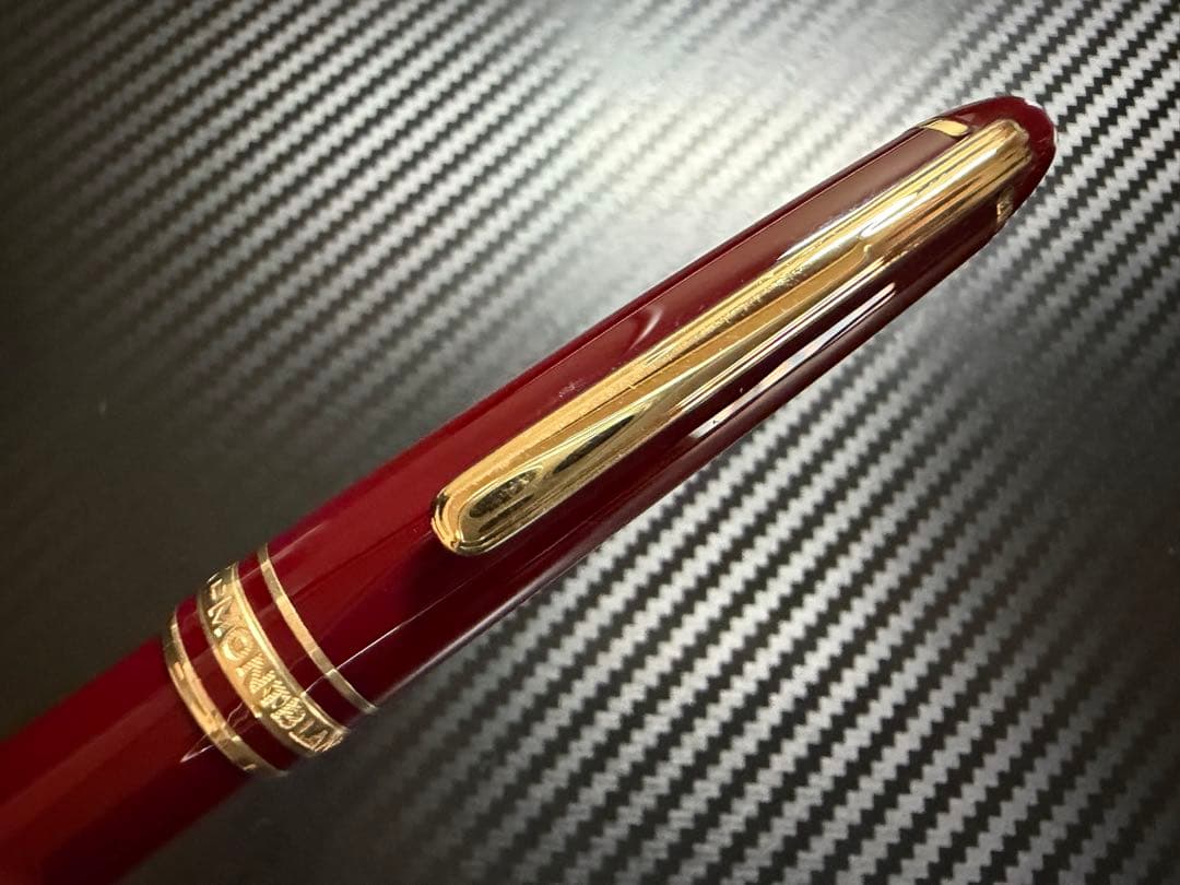 美品 Mont Blanc 144 万年筆 ボルドー 中白 F 細字