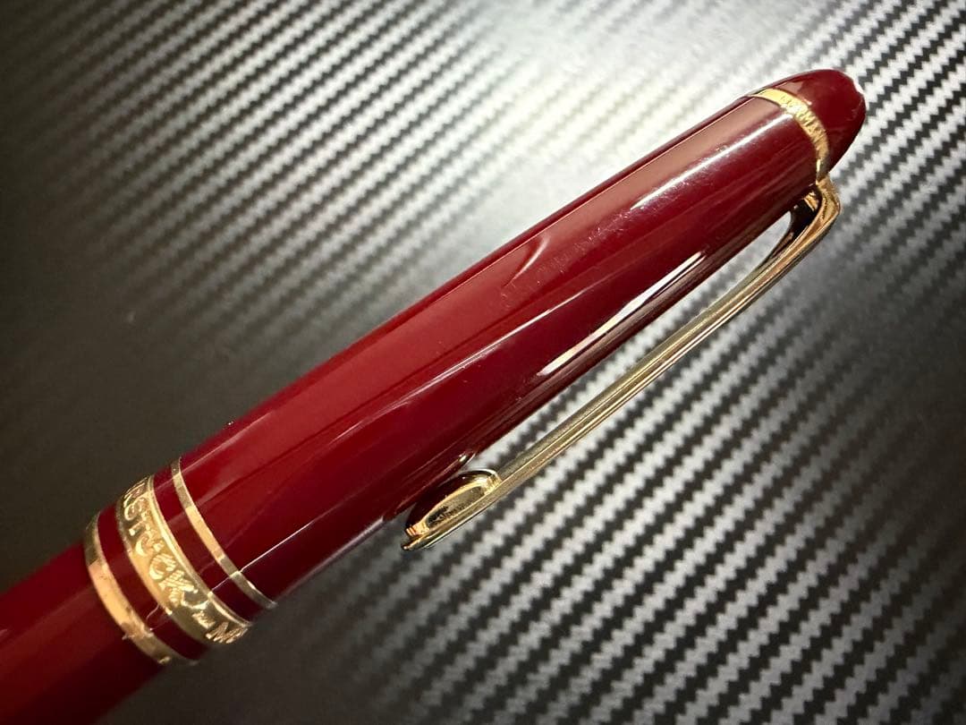 美品 Mont Blanc 144 万年筆 ボルドー 中白 F 細字