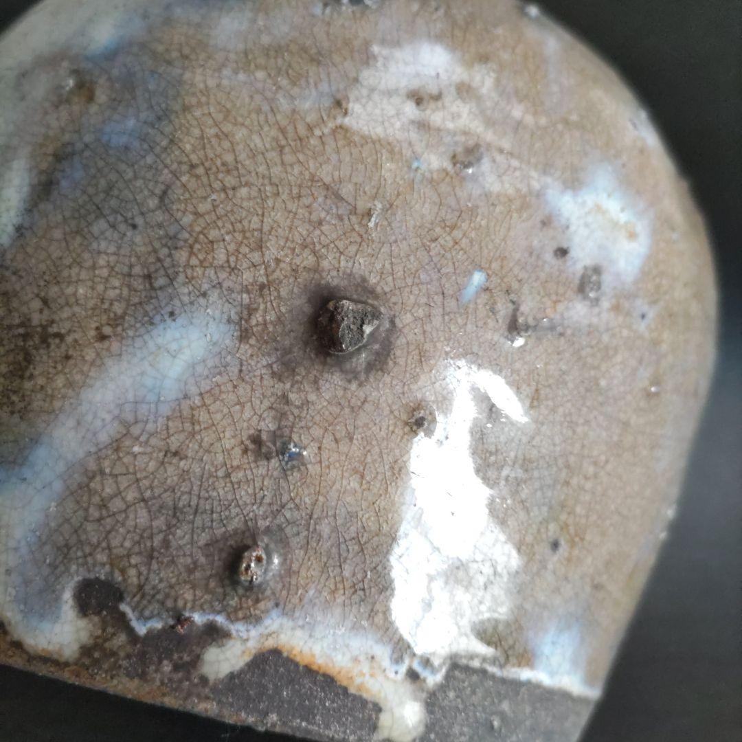 値下げしました。 青と灰色の釉薬の陶器花瓶