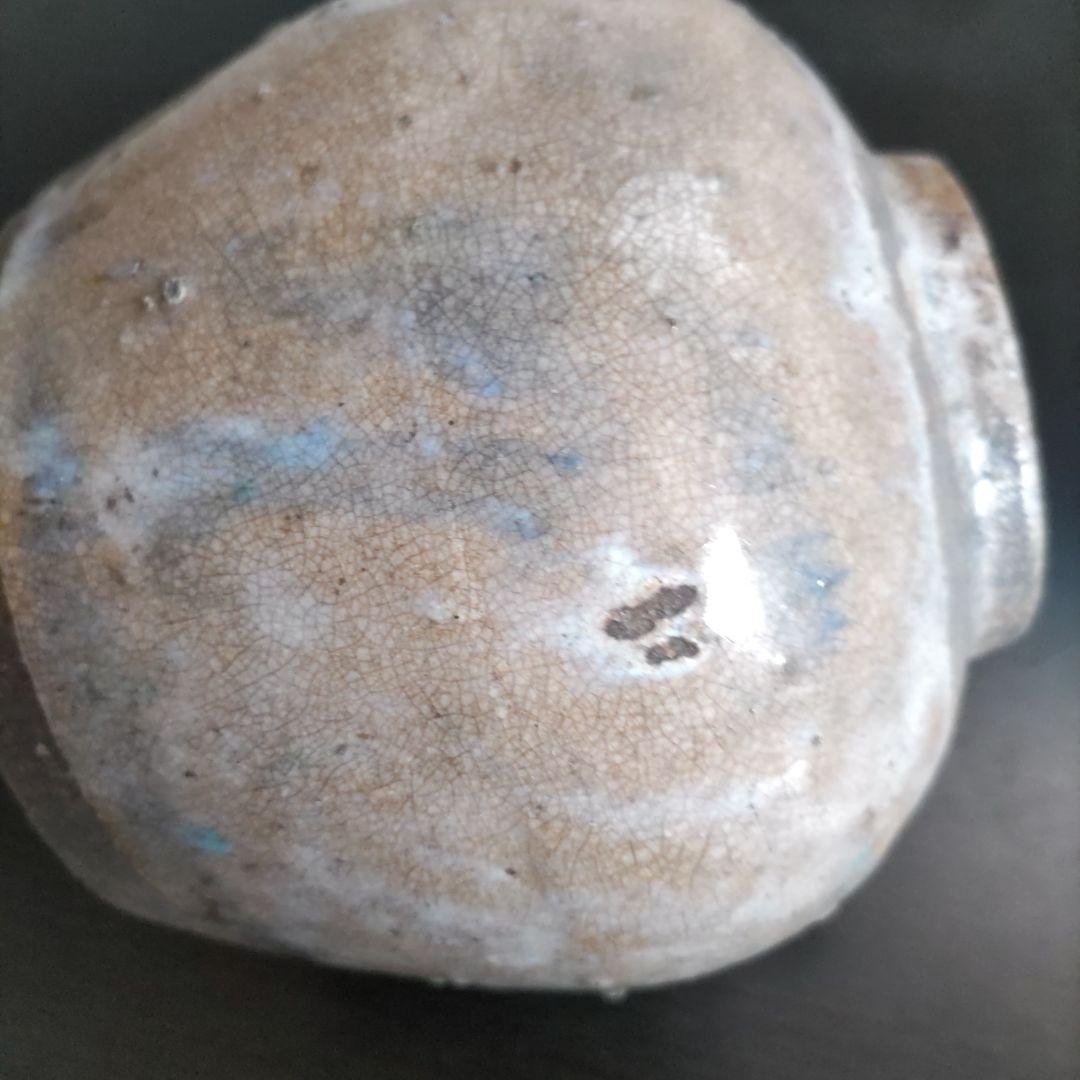 値下げしました。 青と灰色の釉薬の陶器花瓶