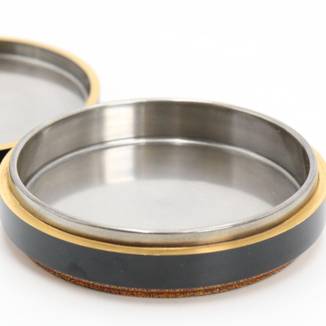 浜崎貞鳳作 楽器金蒔絵 香合 内銀溜塗 輪島塗 茶道具 共箱　rM975