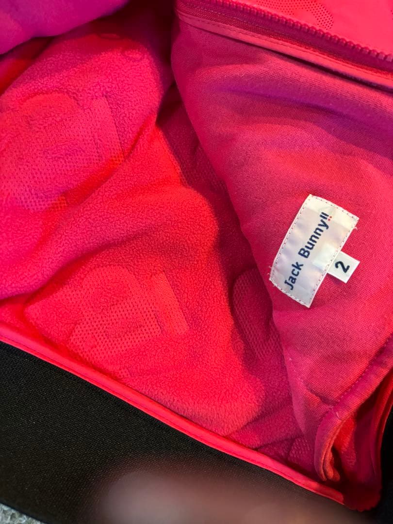 JACKBUNNY ピンクベスト ジッパー付き