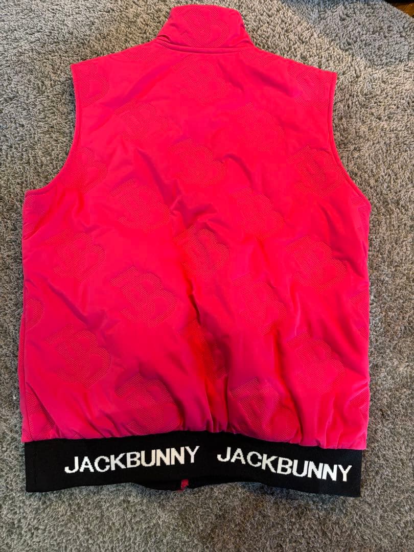 JACKBUNNY ピンクベスト ジッパー付き