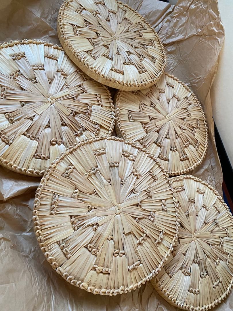 円座　未使用　五枚　紙箱入