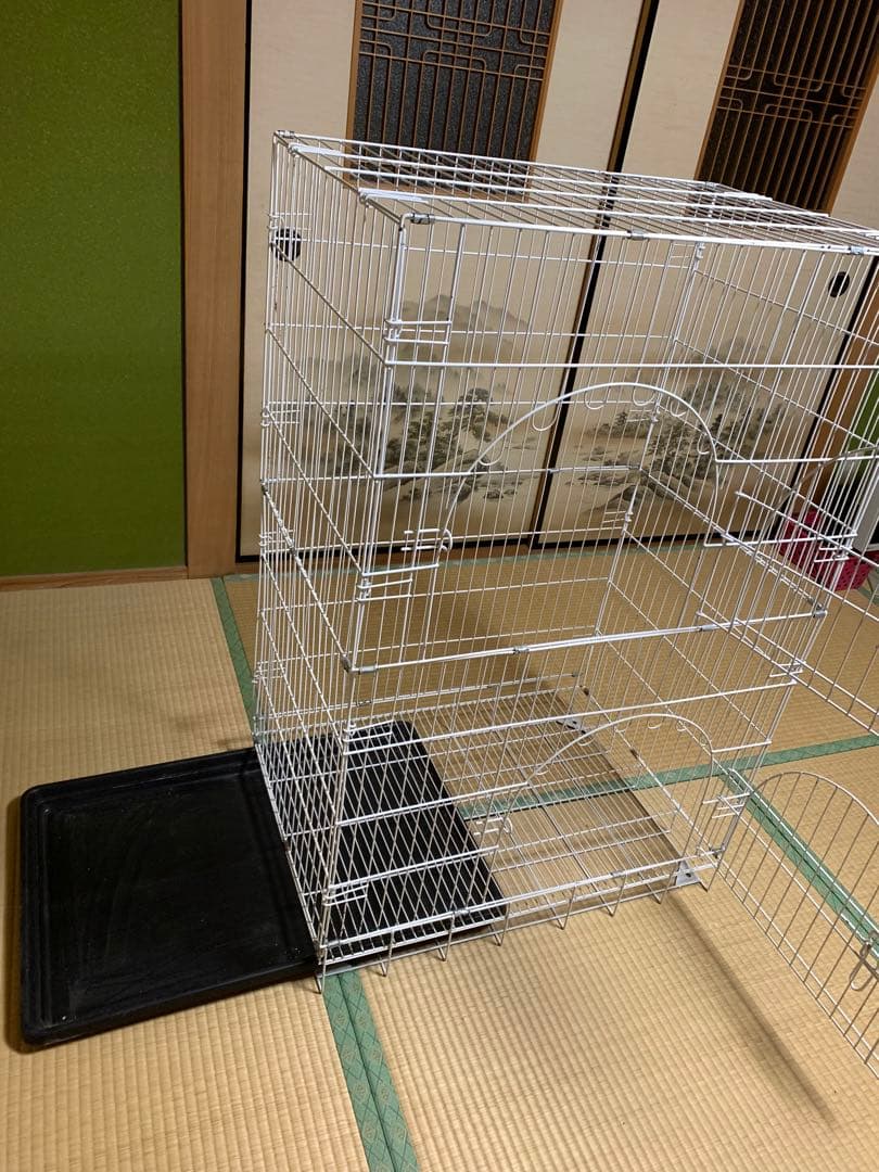 あずき　 大型ゲージ　お掃除簡単　チンチラ　ゲージ　小動物