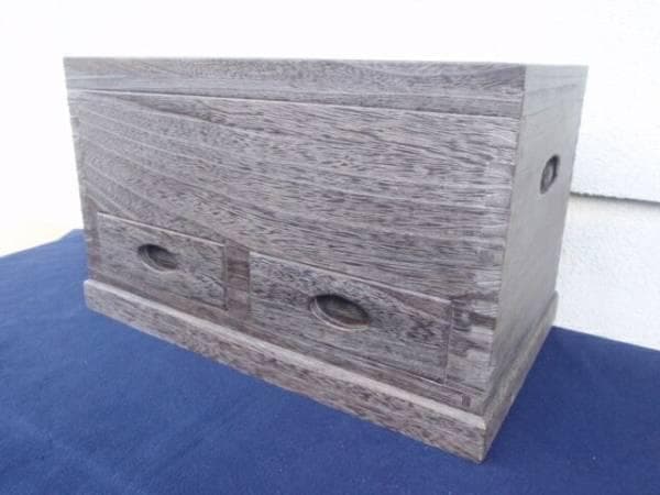 希少！◆送料無料◆新品 51巾 焼桐の豆火鉢 長火鉢 囲炉裏 (検/鉄瓶)