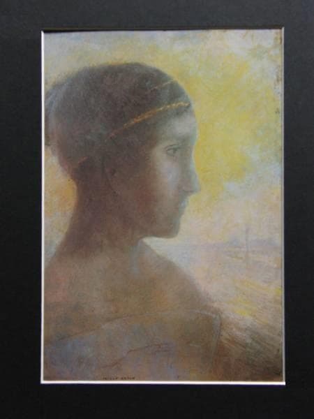 Odilon Redon、Tete de Jeune Femme de Prof