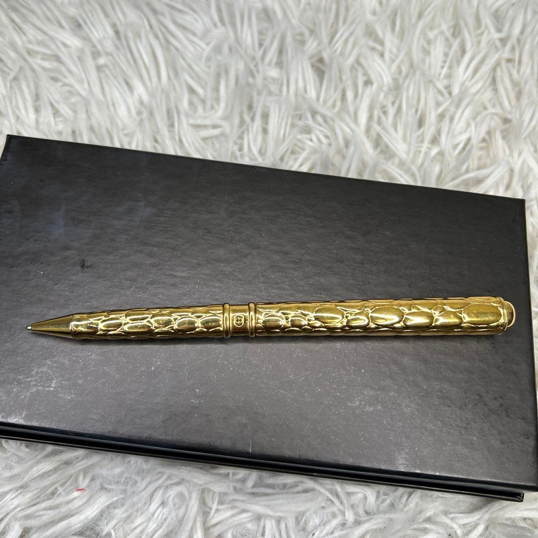 GUCCI ペン　ボールペン　インターロッキング　ゴールド　gold 金