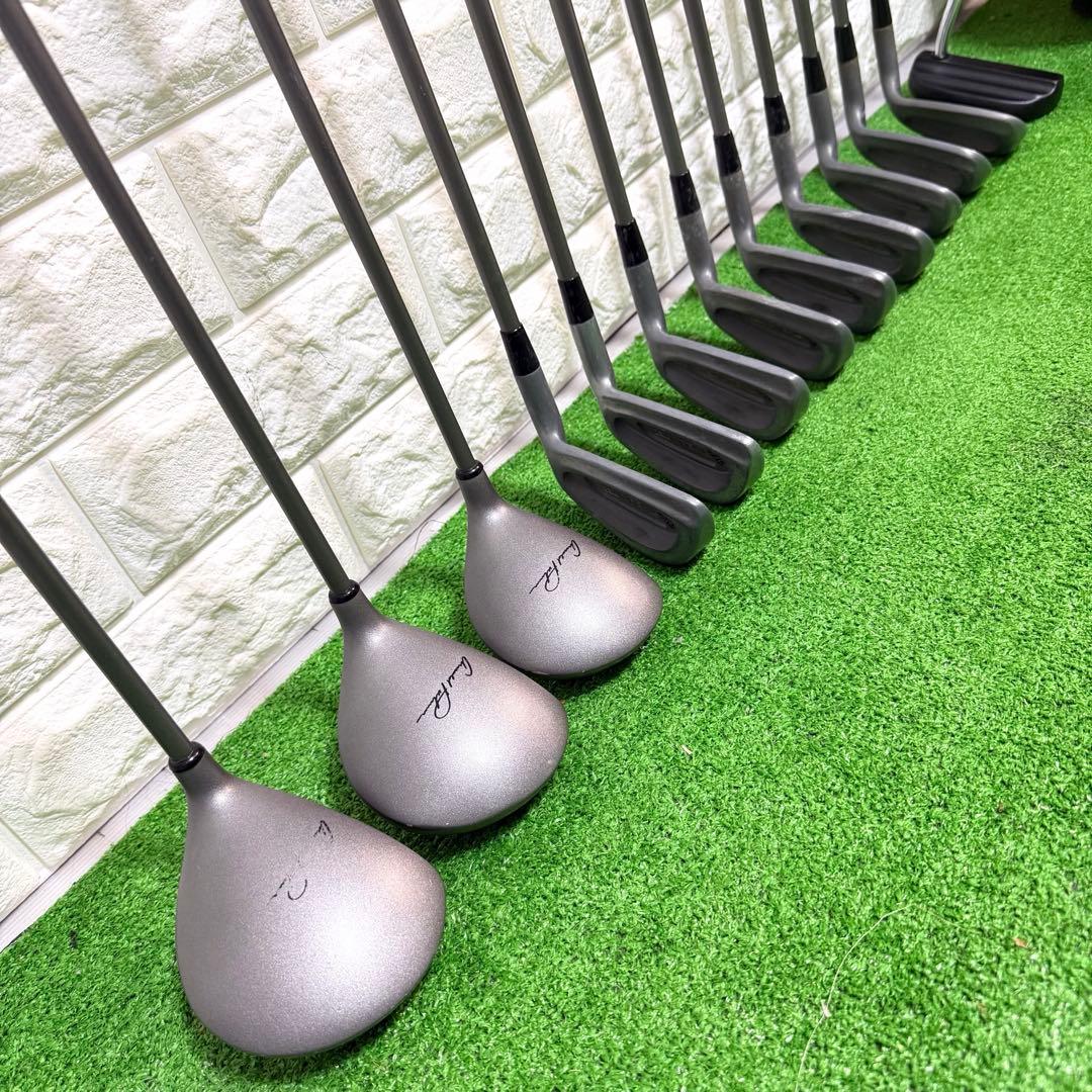 ゴルフセット　初心者応援　ラウンド仕様　メンズ　右打ち　すぐ使える　良好