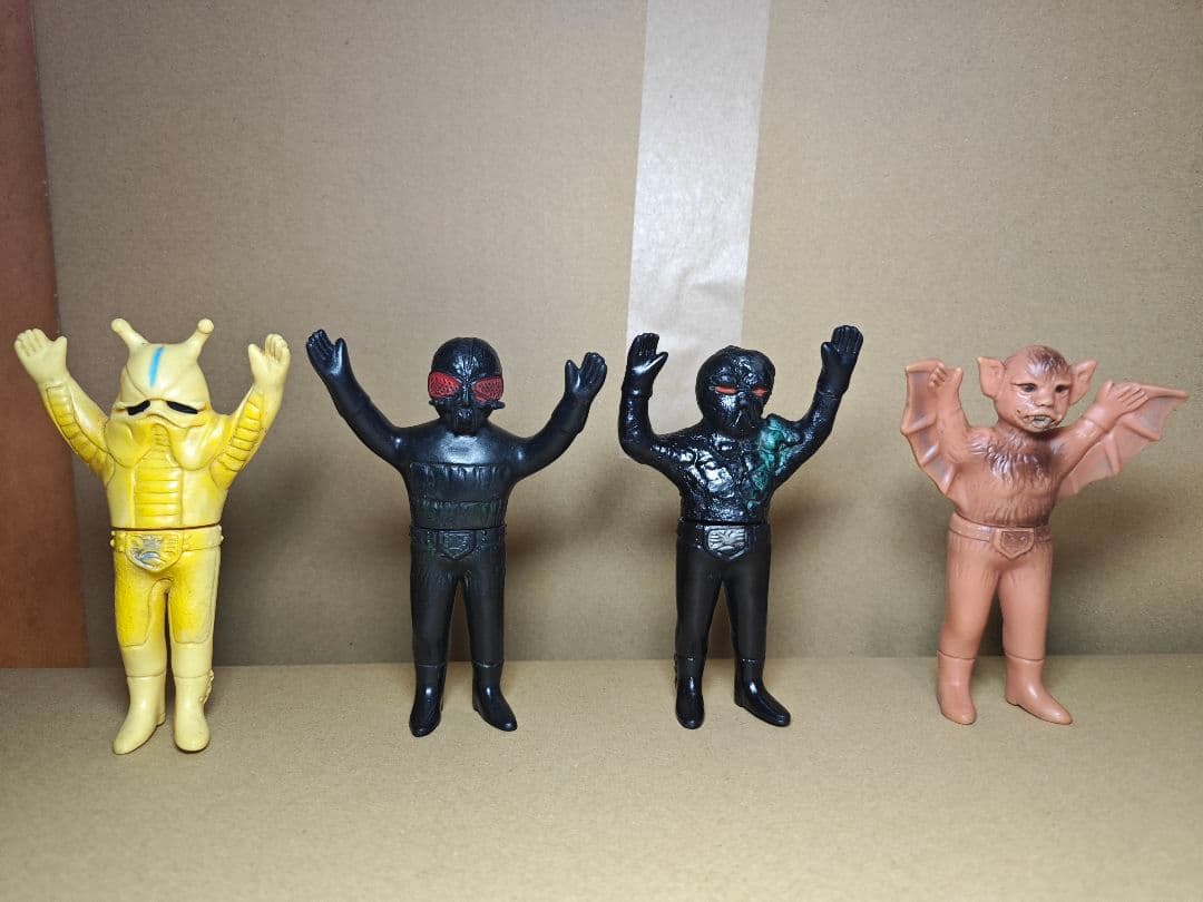 仮面ライダー ポピー製 旧バンダイ ミニソフビ おまけ付