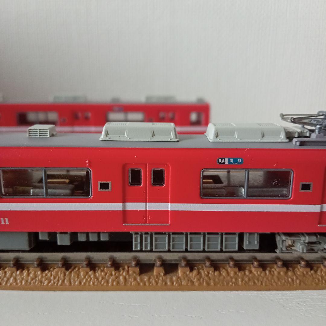 【レトロ】名古屋鉄道6000系　白帯　2両セット　赤色　白ライン