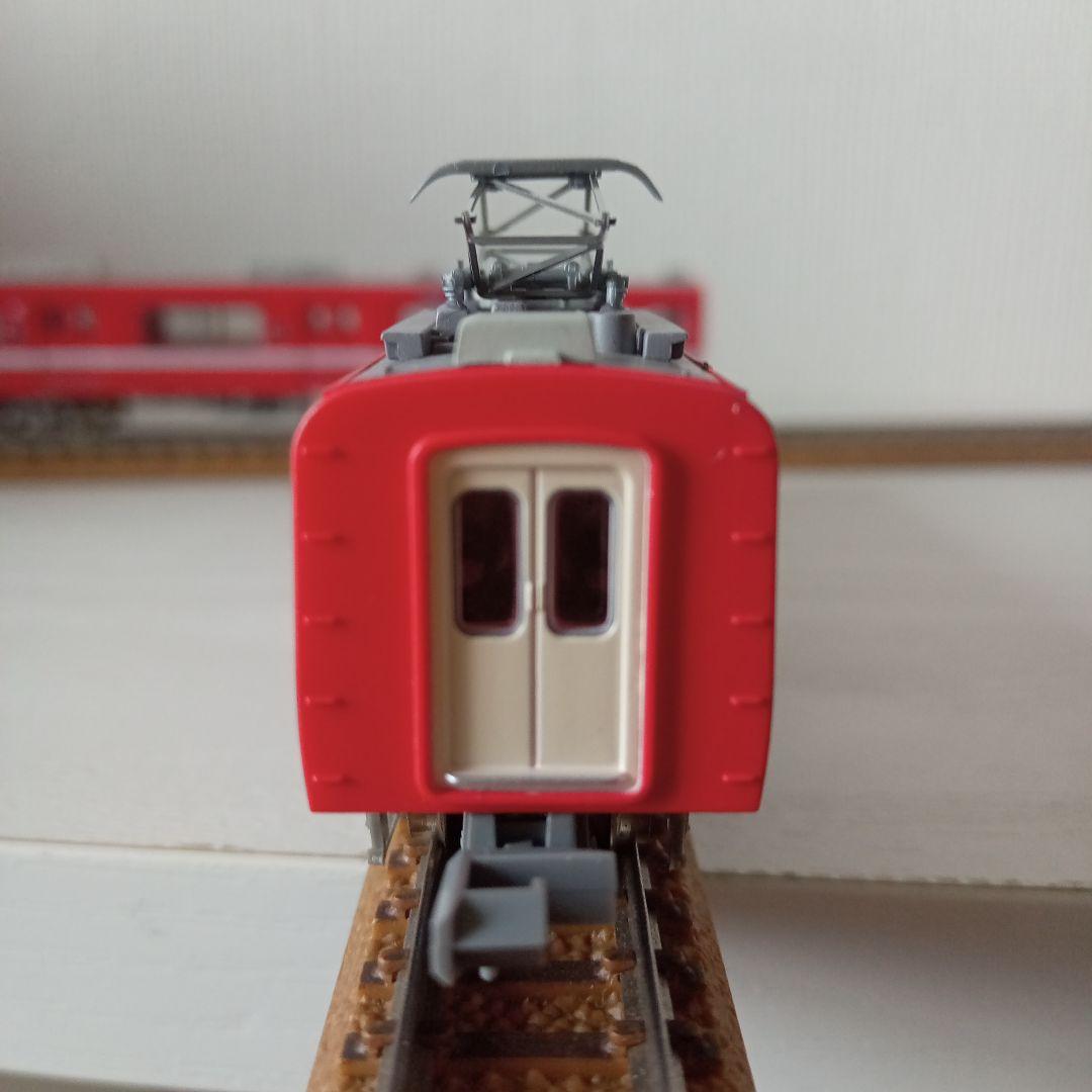 【レトロ】名古屋鉄道6000系　白帯　2両セット　赤色　白ライン