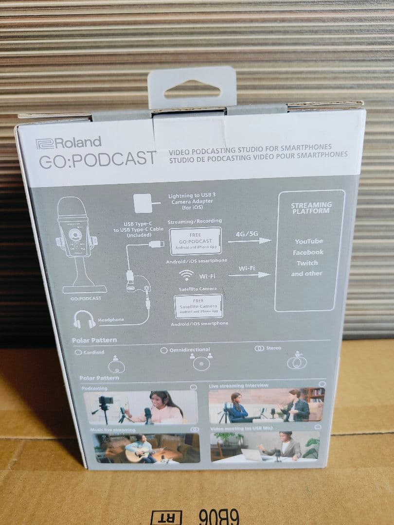 Roland GO:PODCAST スマートフォン用ポッドキャスティングスタジオ