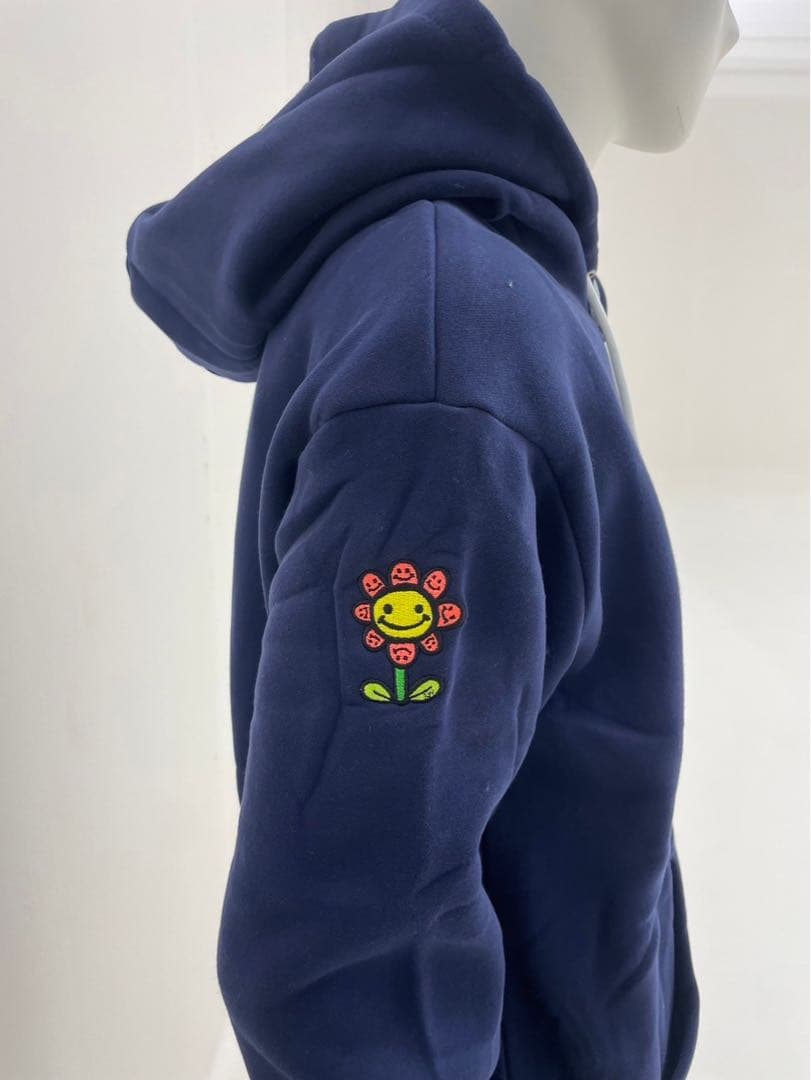 エリートグリップ　ROUGH WATERS ロゴ　パーカー ネイビー　L 新品