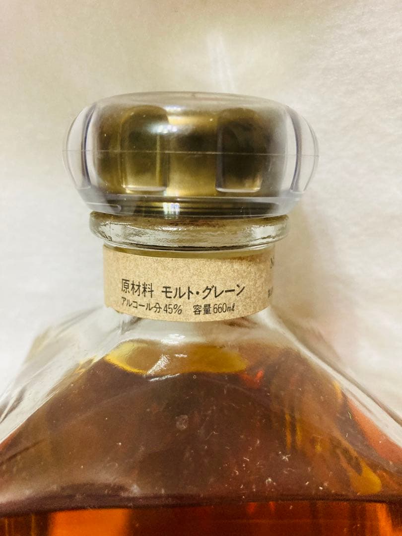 ウィスキー　ニッカ　モルト　グレーン　12F06A 年代物　660mL