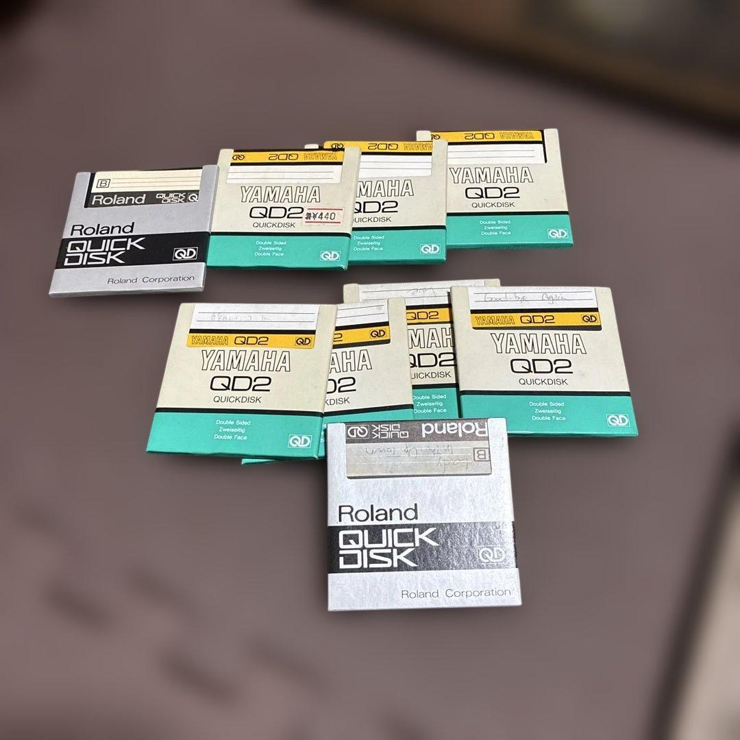 YAMAHAヤマハ QD2 クイックディスク7枚 ローランドクイックディスク2枚