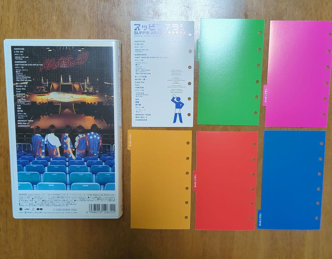 【動作確認済み】スッピン嵐 VHS 6穴インデックスシートセット