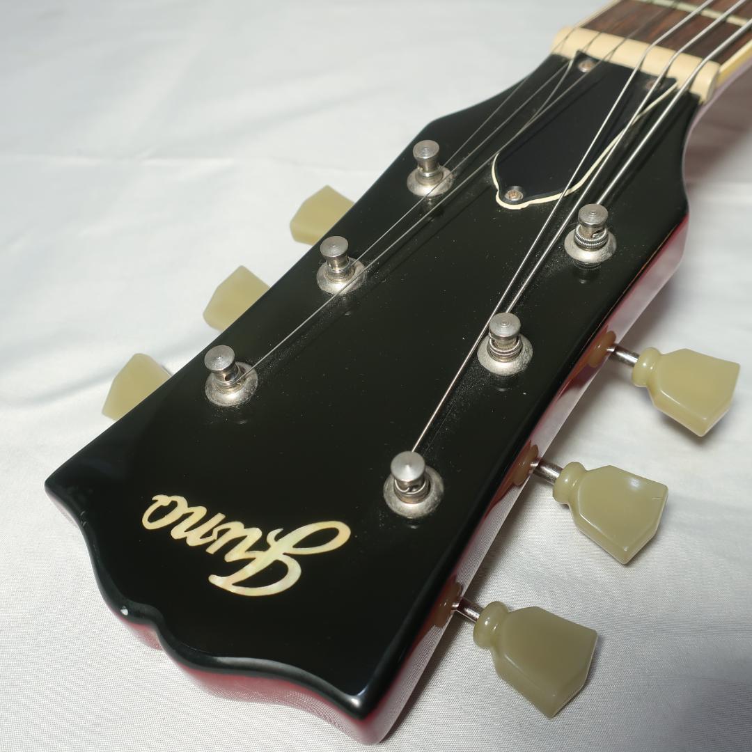 ケンケン用 美品JUNO レスポールタイプ エレキギター ケース付 セットネック