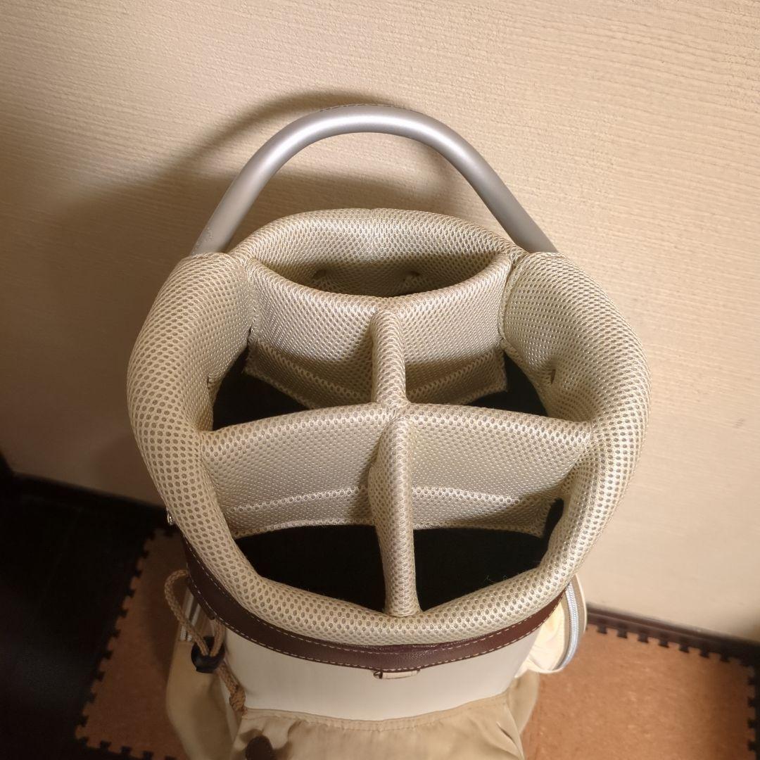 TURF DESIGN キャディバッグ ホワイト/ベージュ