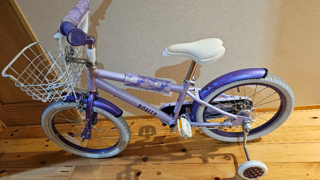 子供用自転車 18インチ パープル