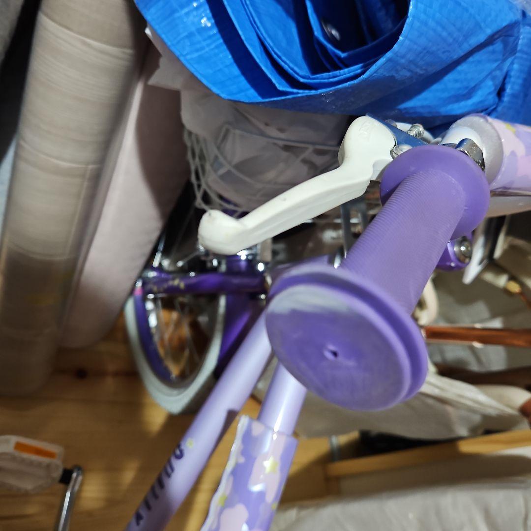 子供用自転車 18インチ パープル