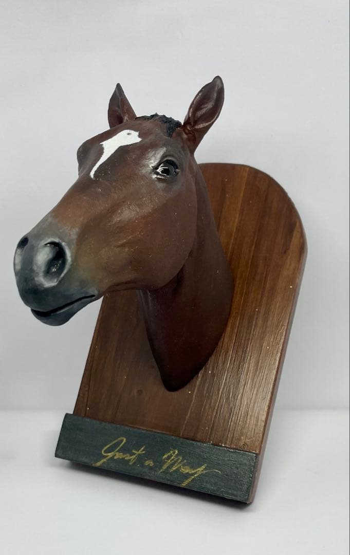 【競馬】ジャスタウェイ・壁掛けオブジェ&キーホルダーセット《リクエスト品》