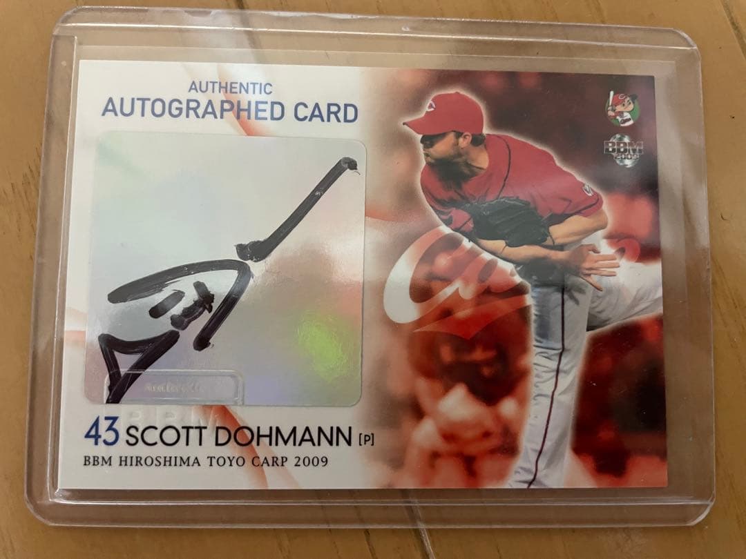 09BBM 広島東洋カープ ドーマン　直筆サイン