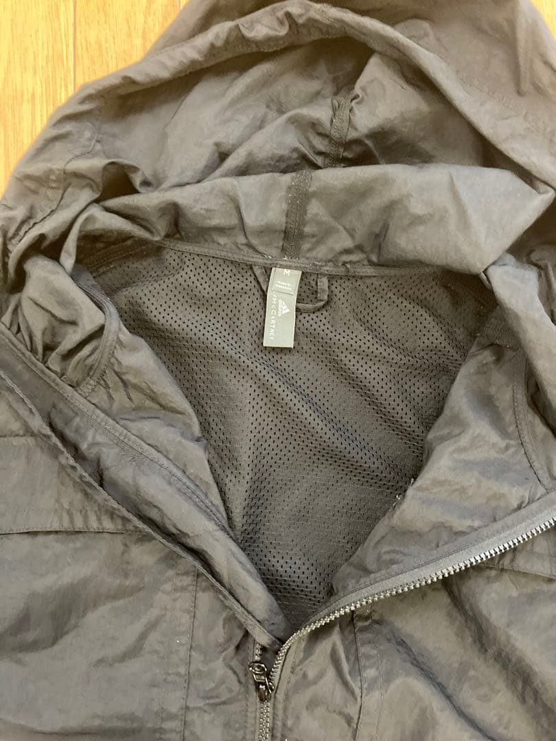 アディダス　ステラマッカートニー　パーカー　ロング　黒　M