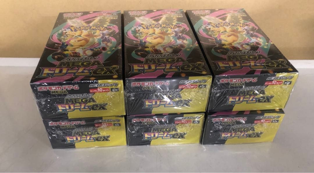 シュリンク付きポケモンカードMEGA ハイクラスパック　ドリーム ex　6BOX