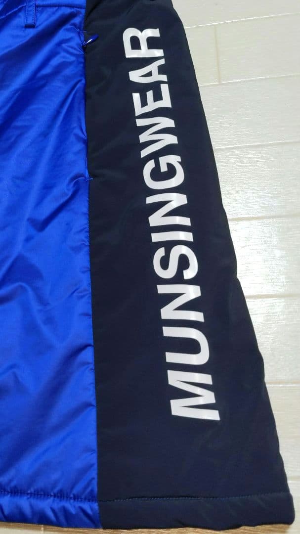 Arisu　新品タグ付　マンシングウェア　中綿ワンピースM　青ブルー