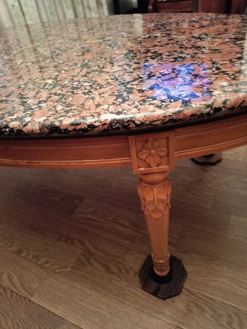 イタリア製天然石センターテーブル御影石