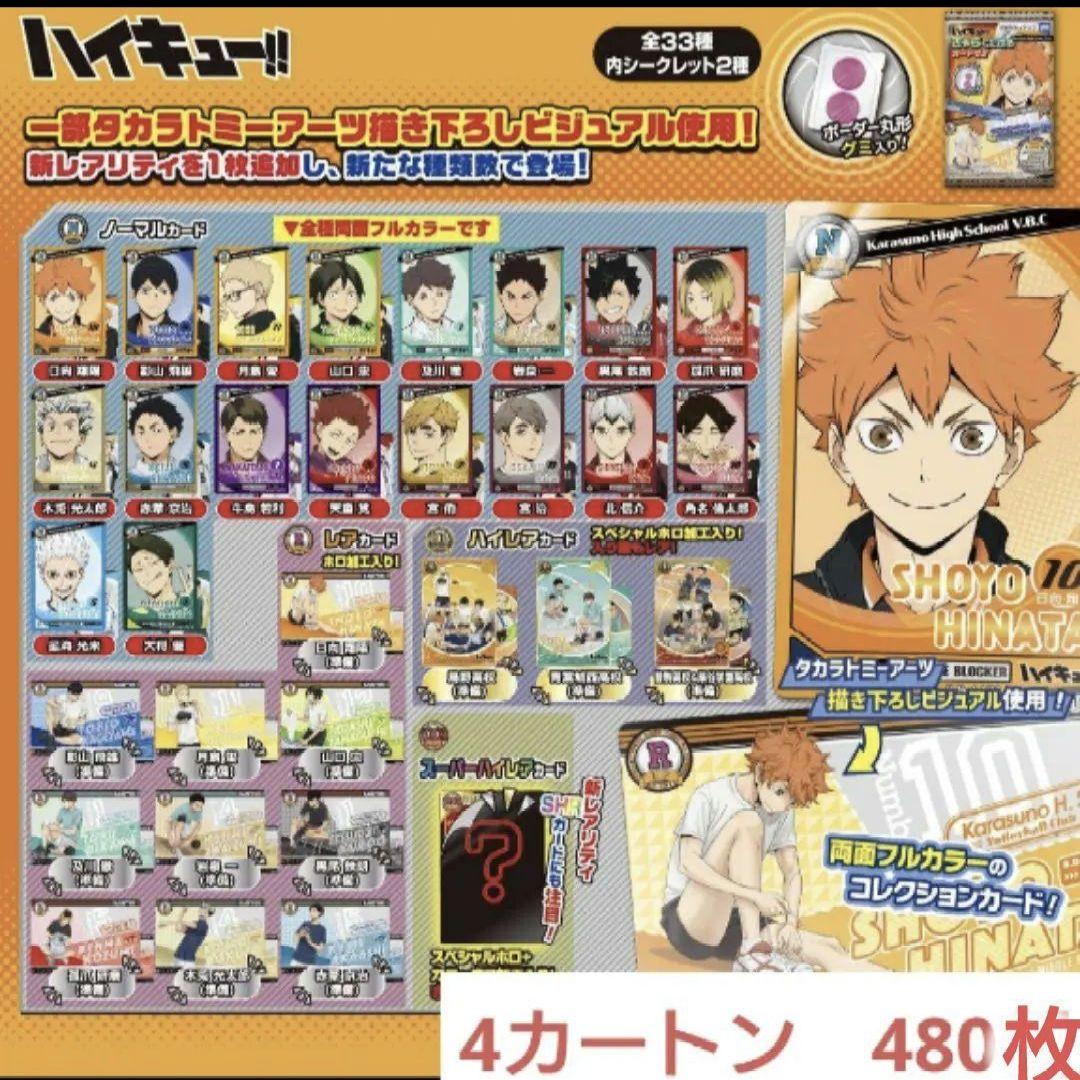 ハイキューきゃらくたぶるカードグミ　　480個