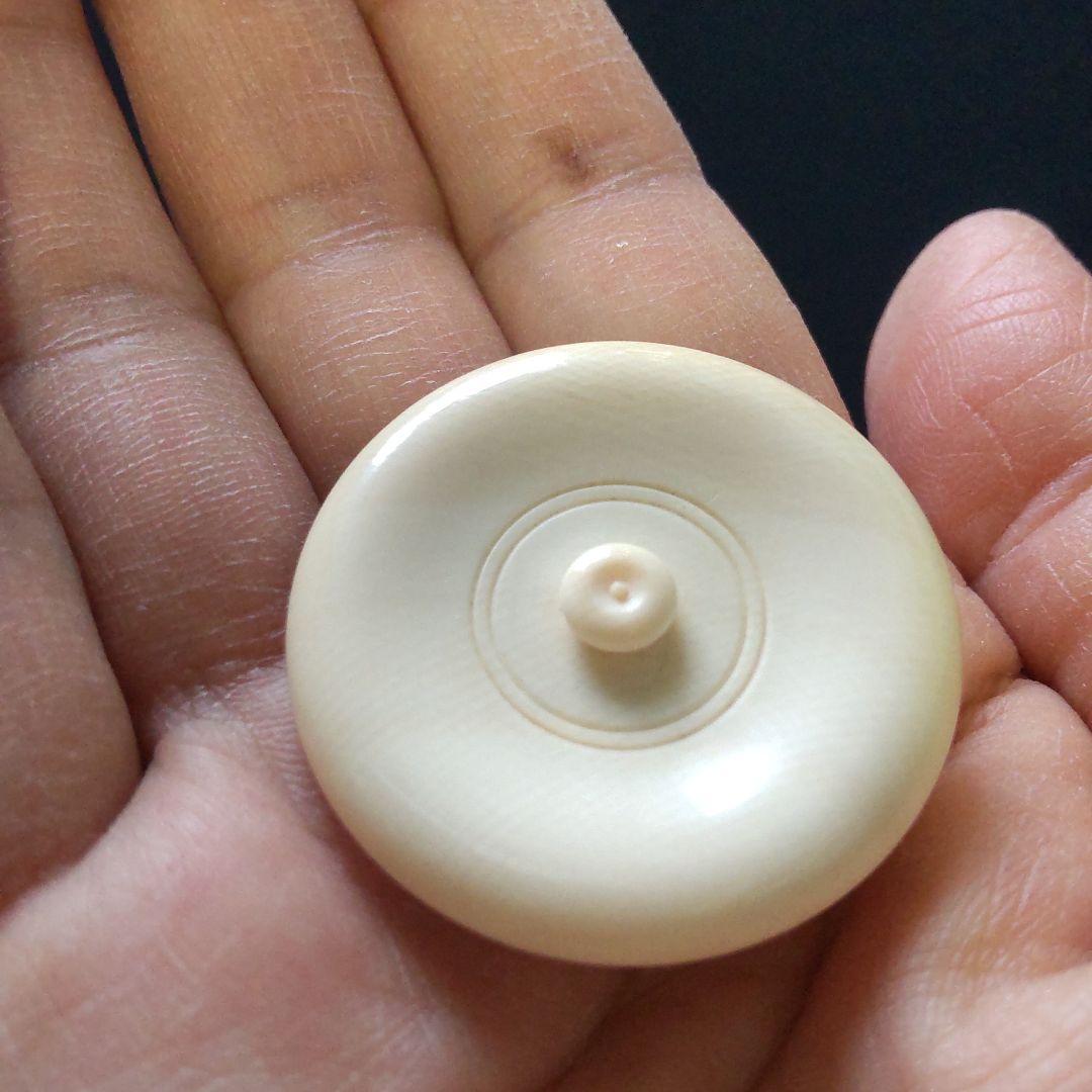 お値下げ。茶道具 萩焼大野瑞峰作　肩付茶入　新宮内間道仕服　共箱入