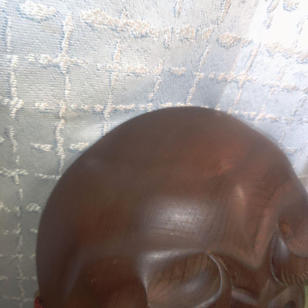 木製 伝統的な顔の彫刻 お面