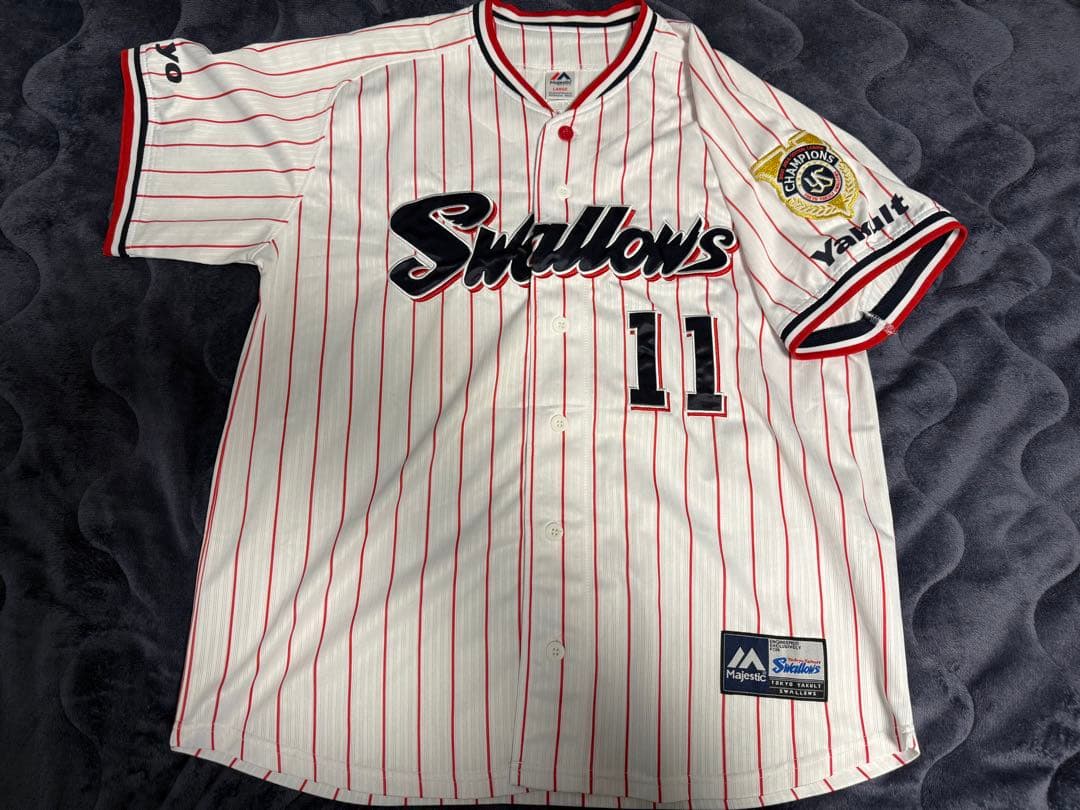 ヤクルトスワローズ 奥川選手 2021年セリーグ優勝記念ユニフォーム Lサイズ