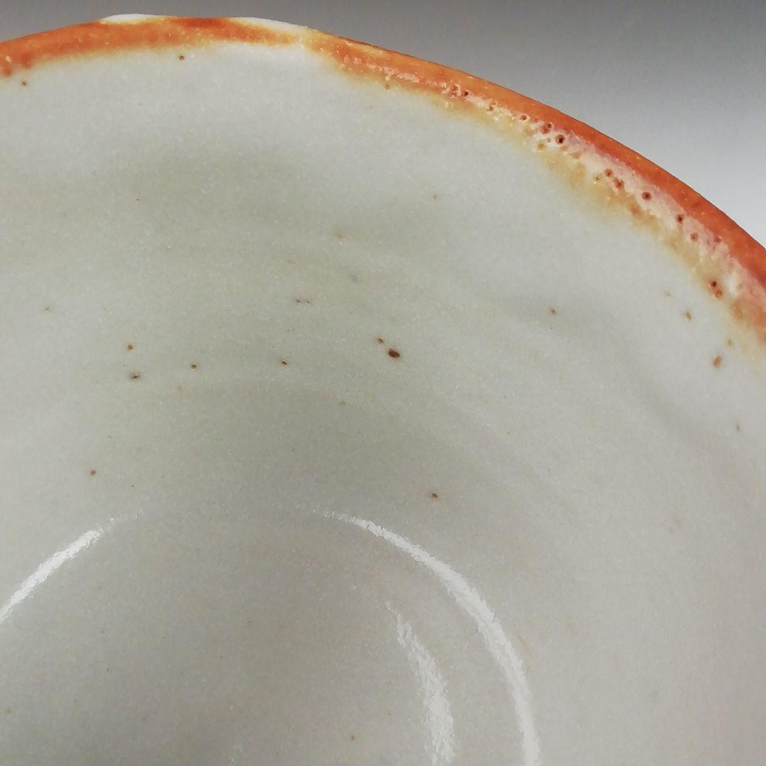 Ｔ５２０　茶碗　『志野茶碗』『卯花墻写』『菊泉窯　田中源彦 造』　共箱　茶道具