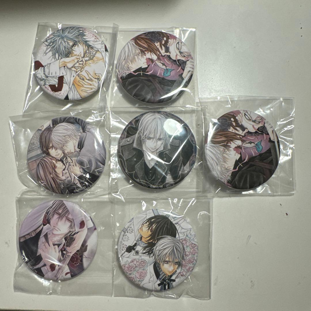 ヴァンパイア騎士　ガチャ缶バッジ　7点