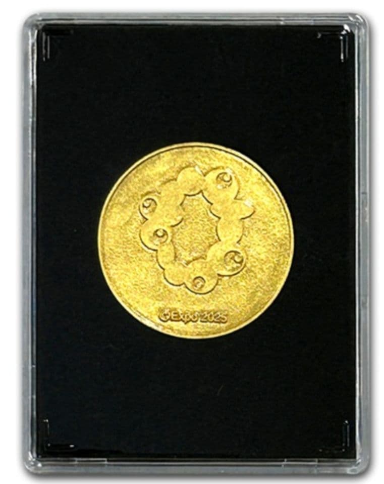 EXPO2025 金箔メダル　ミャクミャク　大坂　万博