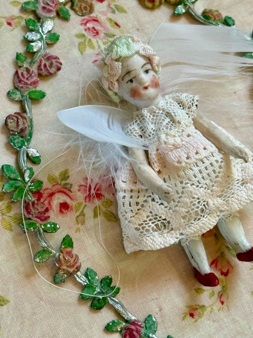 アンティーク　ミニョネット　＊天使＊　妖精　オールビスク